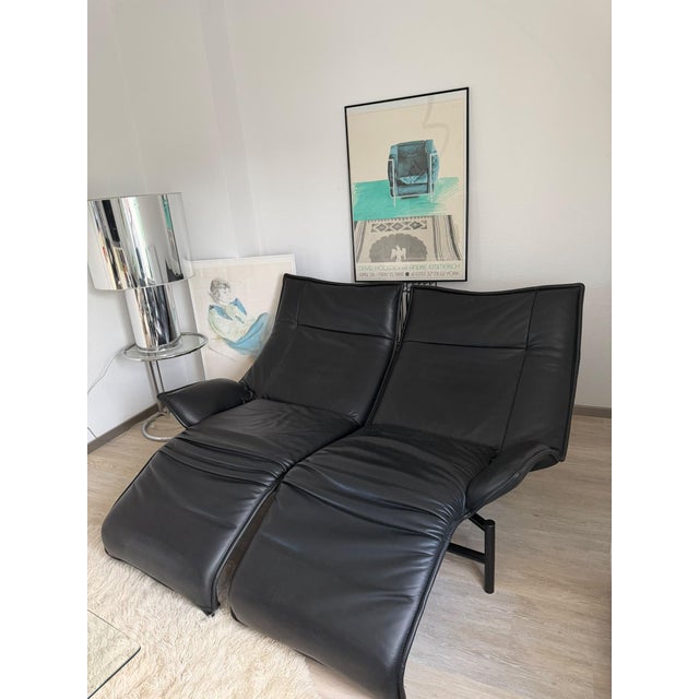 Leather Veranda Sofa by Vico Magistretti for Cassina, 1983 For Sale - Image 10 of 18