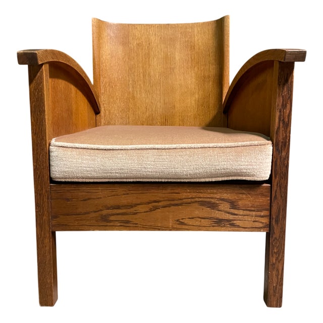 Vintage Amsterdam School Armchair, 1920s For Sale