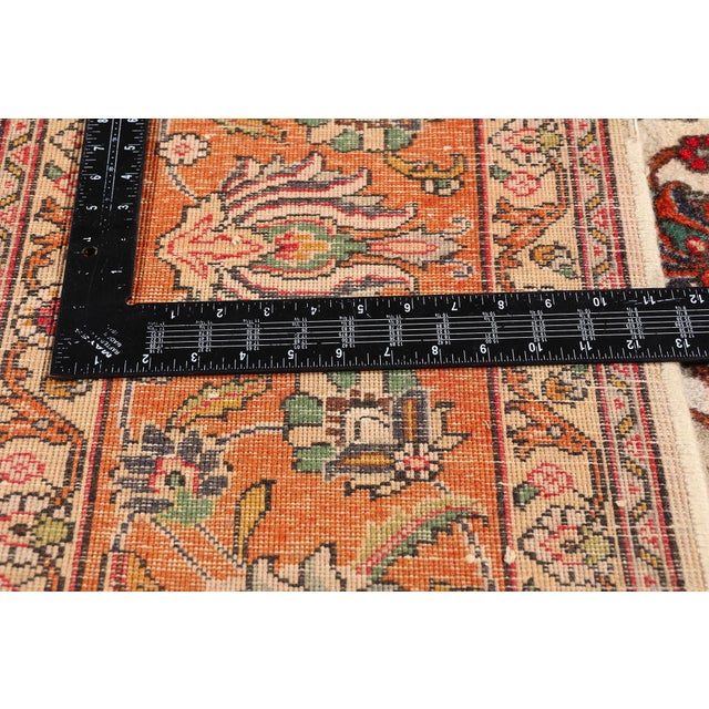Textile Vintage Persian Tabriz Rug, 07'10 X 10'08 For Sale - Image 7 of 10