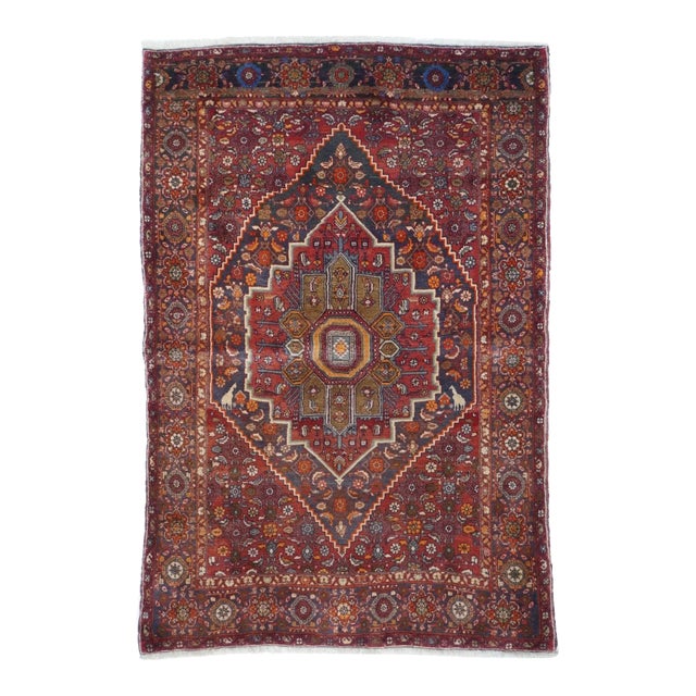 Vintage Bidjar Rug 3'11'' x 6'1'' For Sale