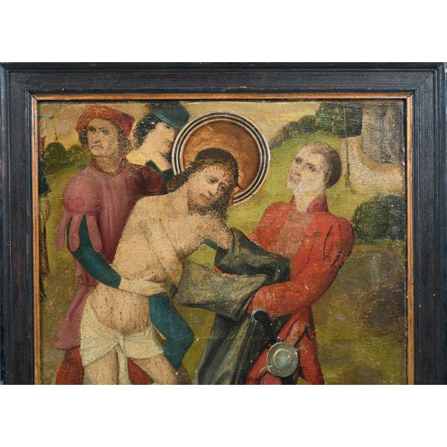 17th Century Early Painting of the Flagellation of Christ in the Style of Hieronymus Bosch For Sale - Image 5 of 9