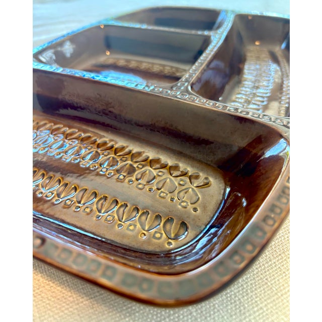 Mid 20th Century 20th C. MCM Italian Gump’s Ceramic Divided Catchall For Sale - Image 5 of 9
