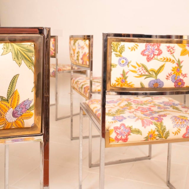 SQ-AL Chairs in Brass and Steel, 1970s, Set of 8 For Sale - Image 9 of 18