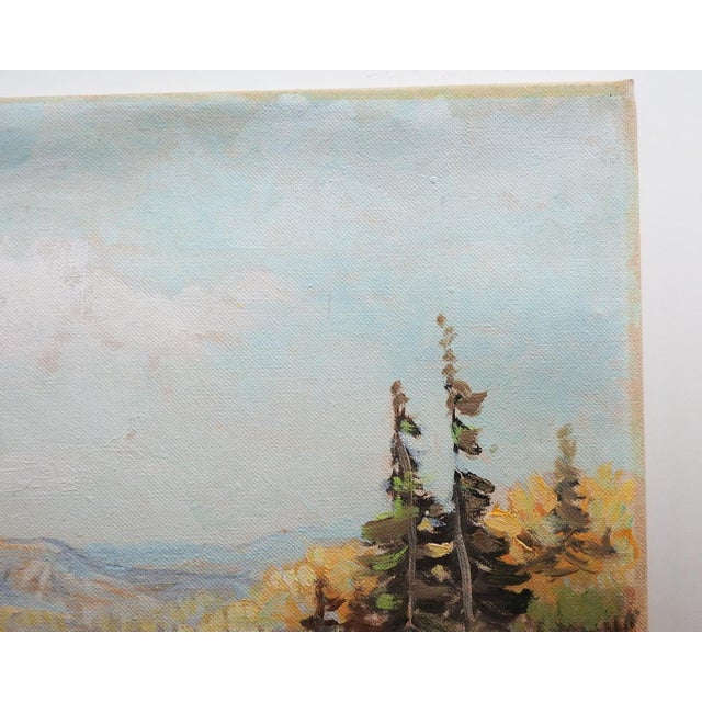1950s 1951 Homestead Ranch Landscape Painting For Sale - Image 5 of 7