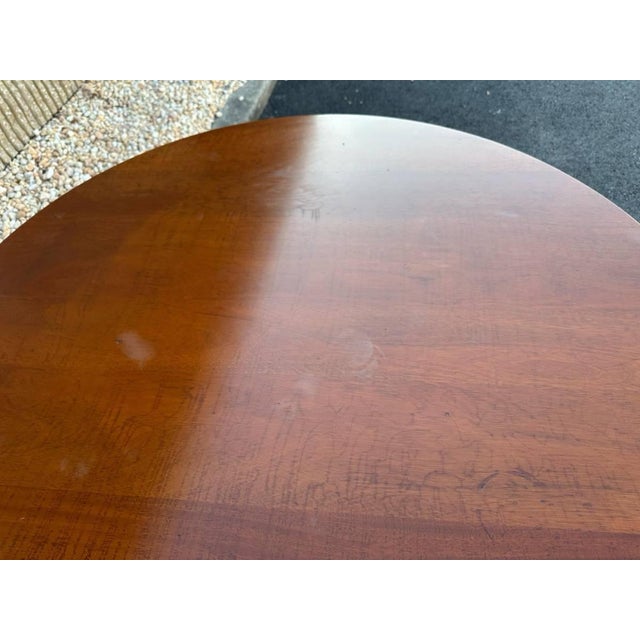 Mid 20th Century Vintage Victorian Style Solid Mahogany Pedestal Dining Table/ Center Table. For Sale - Image 5 of 12