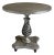 Vintage Palm Beach Regency Style Silver Crackle Finish Pineapple Pedestal Side Table For Sale
