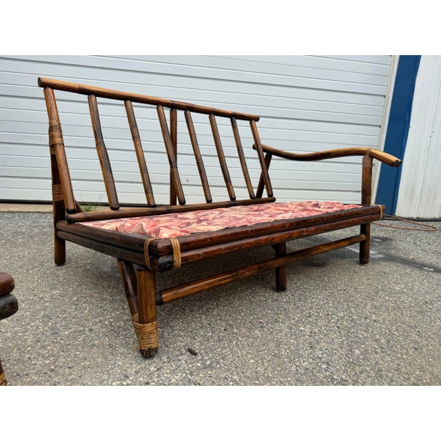 Vintage Ficks Reed Modular Rattan Sectional Sofa & Lounge Chair – 3 Piece Set For Sale In Philadelphia - Image 6 of 12