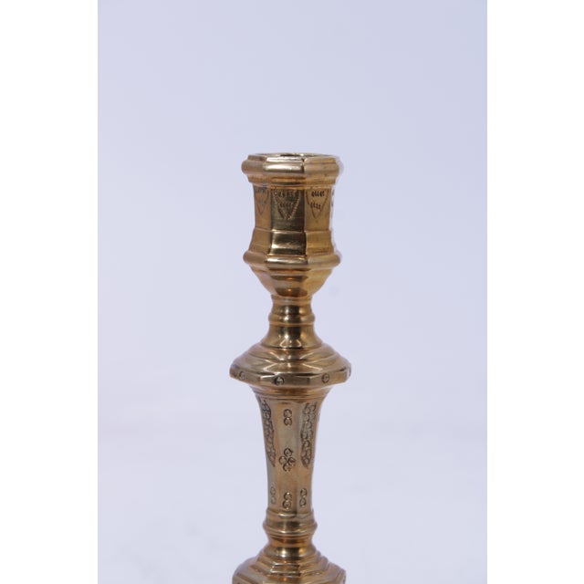 1980s Mottahedeh Historic Natchez Brass Candlestick For Sale - Image 10 of 12