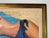 Wood 1990's Vintage Reclining Nude Woman Oil on Canvas Painting by Virginia Ausa For Sale - Image 7 of 12