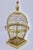 Mid Century Italian Golden Gilt Wood and Metal Wire Bird Cage For Sale - Image 11 of 11