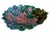 19th Century Rare French Majolica Reticulated Flowers Platter. 10.3 by 8.7 inches.