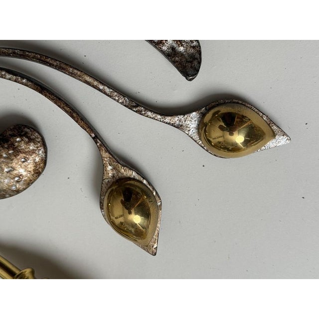 Metal Vintage Flush Mount in Brass and Iron by Hans Möller, 1980s For Sale - Image 7 of 16