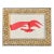 Contemporary Original Flying Red Lips Painting Ornate Silver Tabletop Frame For Sale
