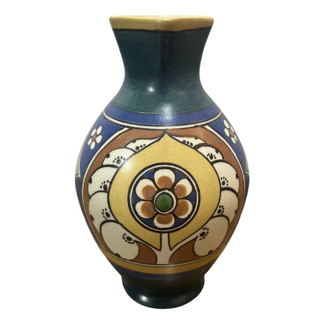 Art Nouveau Lindus Vase by Arnhem Fayence, 1916 For Sale
