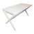 Crate & Barrel Spotlight White X-Leg Desk 58" For Sale