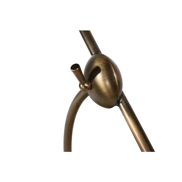 Brass Late 20th Century Adjustable Post Modern Halogen Desk Lamp For Sale - Image 8 of 13