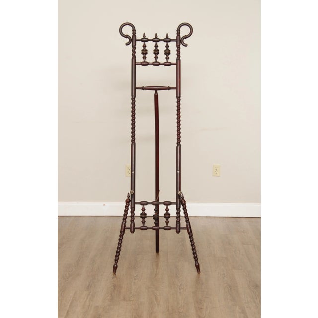 Victorian Antique Victorian Carved Stick and Ball Display Easel For Sale - Image 3 of 13