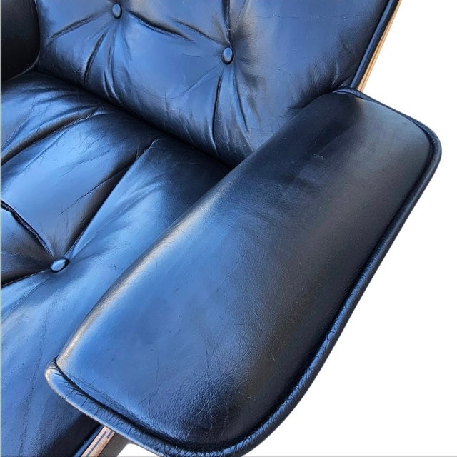 1970s Mid Century Eames Style Lounge Chair and Ottoman by Plycraft For Sale - Image 9 of 18