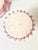Pair Vintage Venetian Murano Opaline & Pink Cranberry Glass Chandelier Lamp Replacement Components For Sale - Image 4 of 12