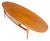 Brown Mid Century Modern American Walnut Oval One Drawer Tapered Leg Coffee Table For Sale - Image 8 of 9