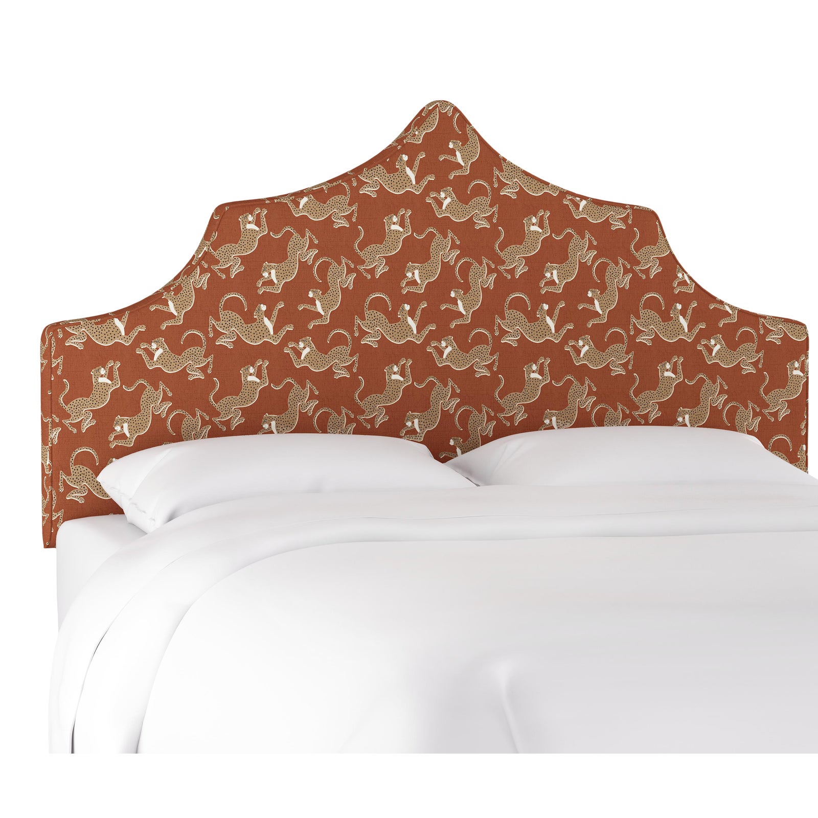 Leopard Run Burnt Orange California King Headboard Chairish