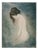 Bernard Charoy, Dominique Against a Blue Background, Nude, Lithograph For Sale