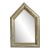 Vintage Nickel & Metal Work Mirror For Sale