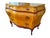 Rococo Vintage Italian Rococo Style Burl Wood 3-Drawer Bombe Commode Chest For Sale - Image 3 of 13
