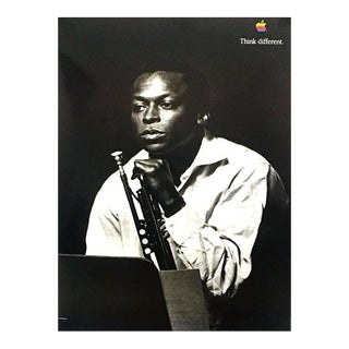 1998 Apple Think Different - Miles Davis Poster For Sale
