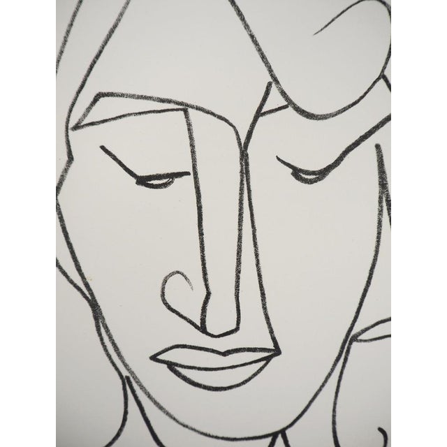 Françoise Gilot (1921-2023) Portrait of a Shy Woman Original Lithograph On Marais wove paper, 22 x 28 cm (approx. 9 x 11...
