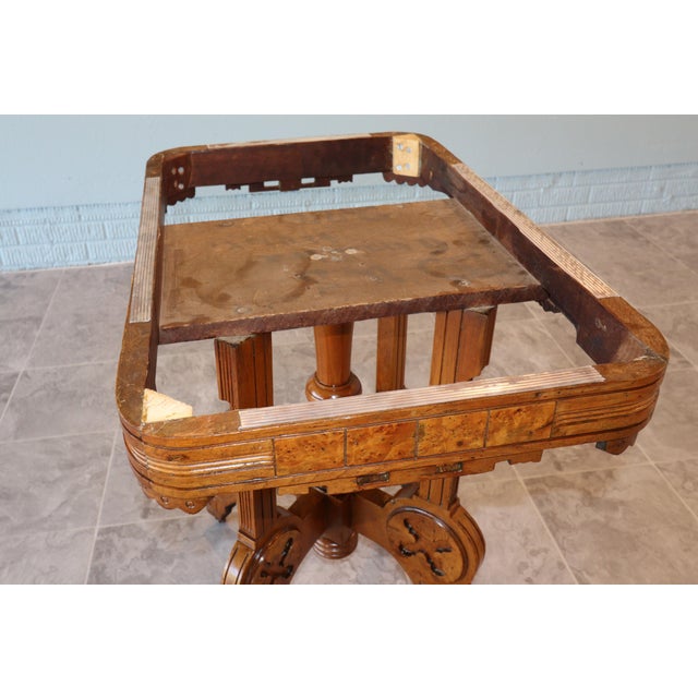 Victorian Flip-Top Game Table: Inlaid Chess & Backgammon, C. 1870-1890 For Sale - Image 15 of 18
