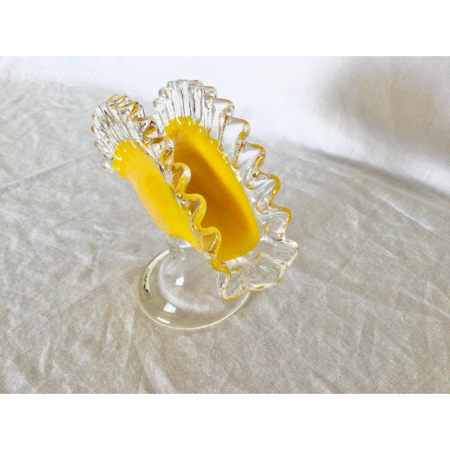 Vintage HandBlown Murano Style Art Glass Napkin Holder Chairish