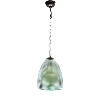 Mid-Century Prismatic Glass Snowdrop Pendant Light For Sale