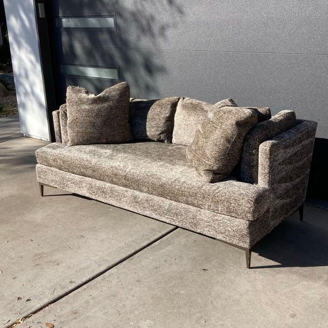 Modern Theodore Alexander 3-Seat Sofa - Modern & Comfortable For Sale - Image 3 of 9