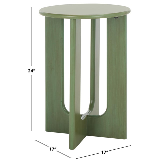Contemporary Ashanka End Table in Green For Sale - Image 3 of 8