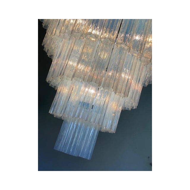 Contemporary Opal Tronchi Murano Glass Chandelier by Simoeng For Sale - Image 3 of 13