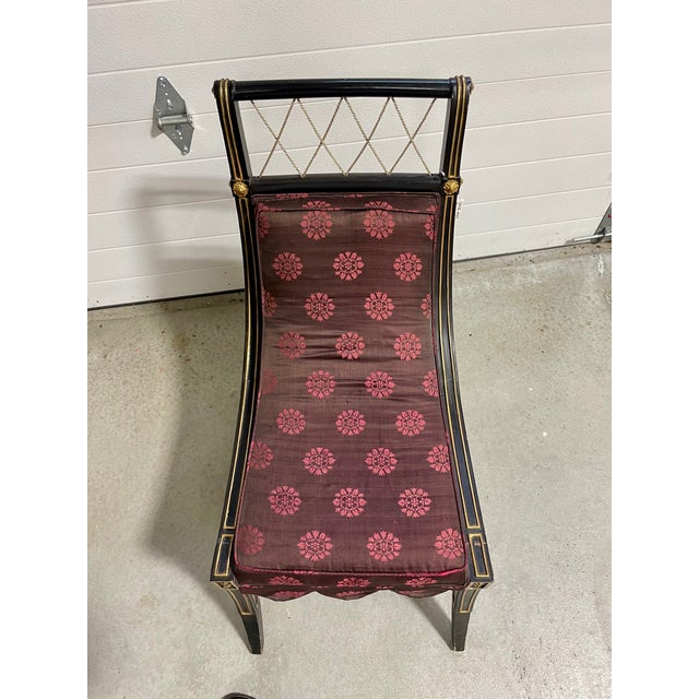 Wood French Empire Style Occasional Chair by Brunovan Inc. For Sale - Image 7 of 18