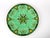 Turquoise Large Vintage Longwy Raised Enamel Plate by m.p. Chevallier, Chevreuse Décor, C. 1952 For Sale - Image 8 of 16