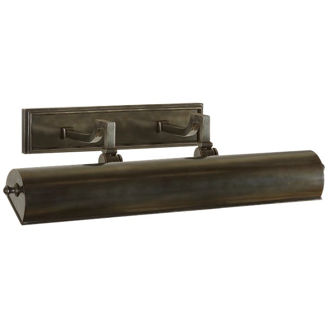 Dean 18" Picture Light in Gun Metal Designer: Alexa Hampton Height: 5" Extension: 10" Backplate: 2.75" x 12" Rectangle...