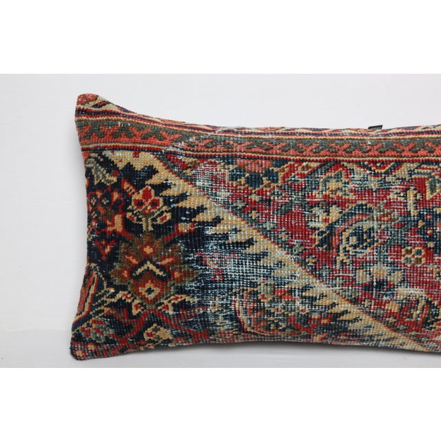 Antique Tribal Bohemian Home Decor Rug Pillow Cover -14'' X 29'' For Sale - Image 4 of 11