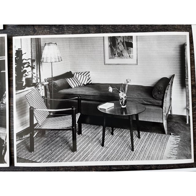 Paper Original Photos of Scandinavian Furniture, Sweden, 1951, Set of 18 For Sale - Image 7 of 10
