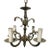 Vintage Spanish Neoclassical Style Acanthus Leaf 4 Light Mini Chandelier For Sale