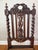 Set of Six Antique Jacobean Revival Carved Oak Barley Twist Rush Seat Dining Chairs, C. 1900 For Sale - Image 9 of 10
