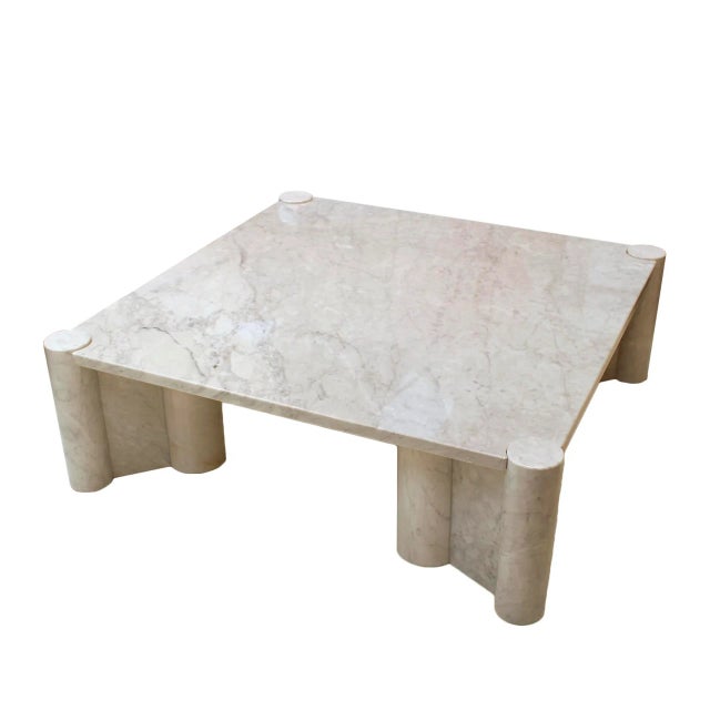 Mid-Century Modern Jumbo Marble Coffee Table attributed to Gae Aulenti for Knoll, 1960s For Sale - Image 3 of 10