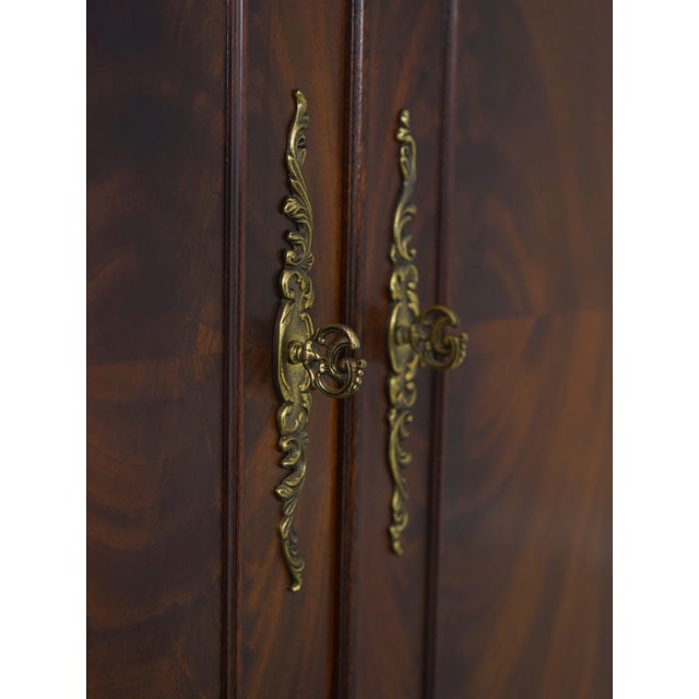 Henkel Harris Flame Mahogany Tv Entertainment Cabinet Armoire For Sale - Image 10 of 18