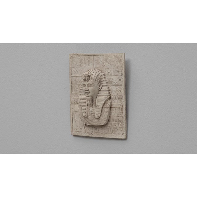 20th Century France Ceramic King Tut Wall Plaque For Sale - Image 12 of 18
