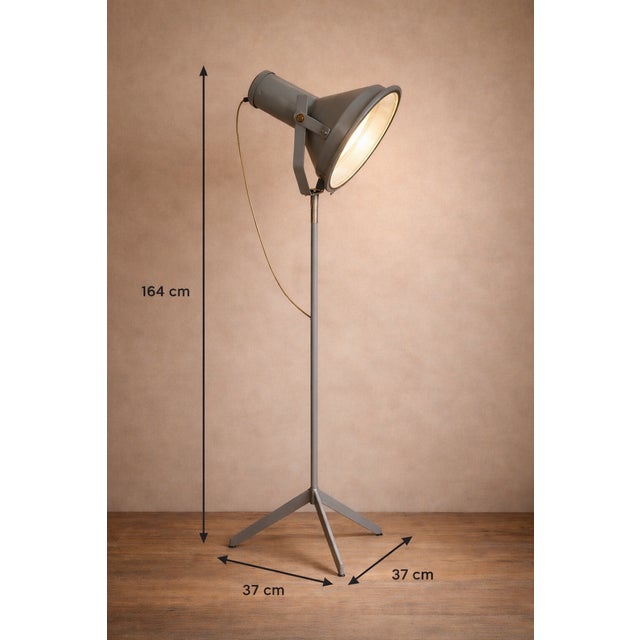 Vintage Industrial Medical Floor Lamp on Tripod Stand, 1940 For Sale - Image 6 of 7
