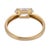 Vintage Gia 1.02 Carat East West Old Mine Diamond Yellow Gold Engagement Ring, Size 7.5 For Sale In Los Angeles - Image 6 of 8