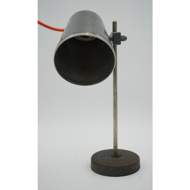 1940s English Salvaged Laboratory School Table Adjustable Light 001 For Sale - Image 14 of 16