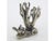 Vintage Italian Coral with Seabed Miniature Figurine in Silver 800, 1970s For Sale - Image 3 of 10